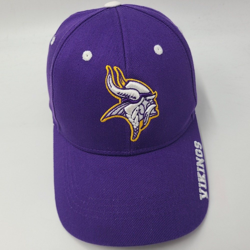 Minnesota Vikings Hat Adjustable NFL Team Apparel Purple White NFL Football Men